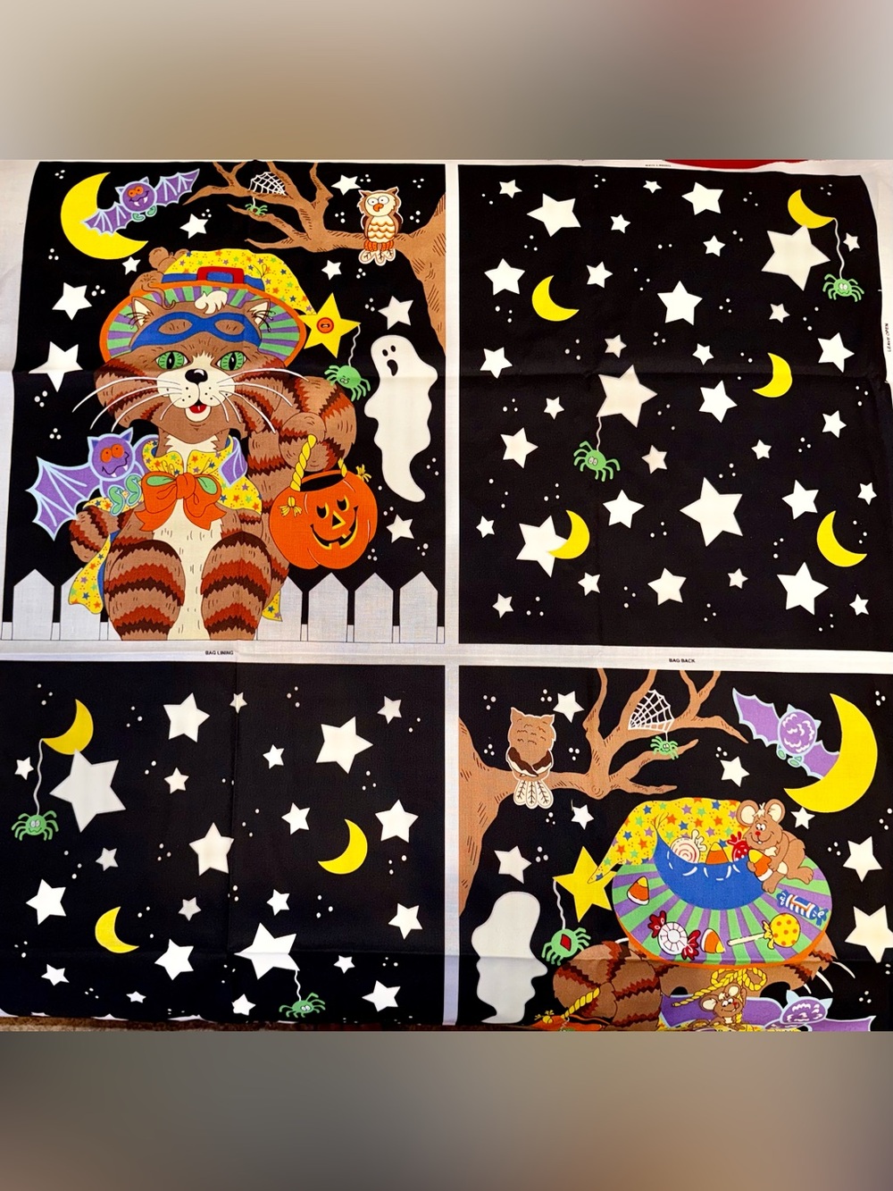 Halloween Treat Bag Cut and Sew cotton bag